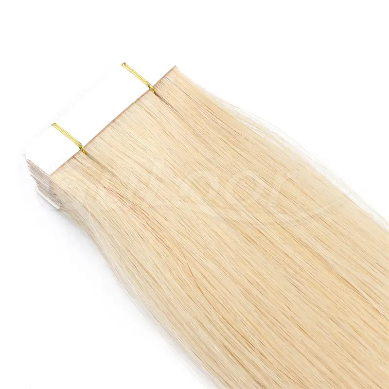Tape In Hair Extensions Wholesales 100% human Hair Extensions #613 Color